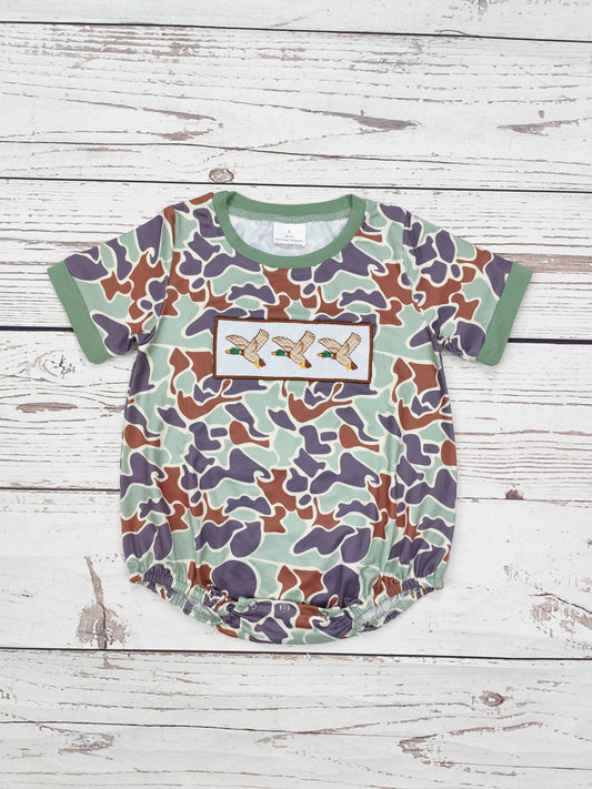 Camouflage Duck Appliqué Bubble