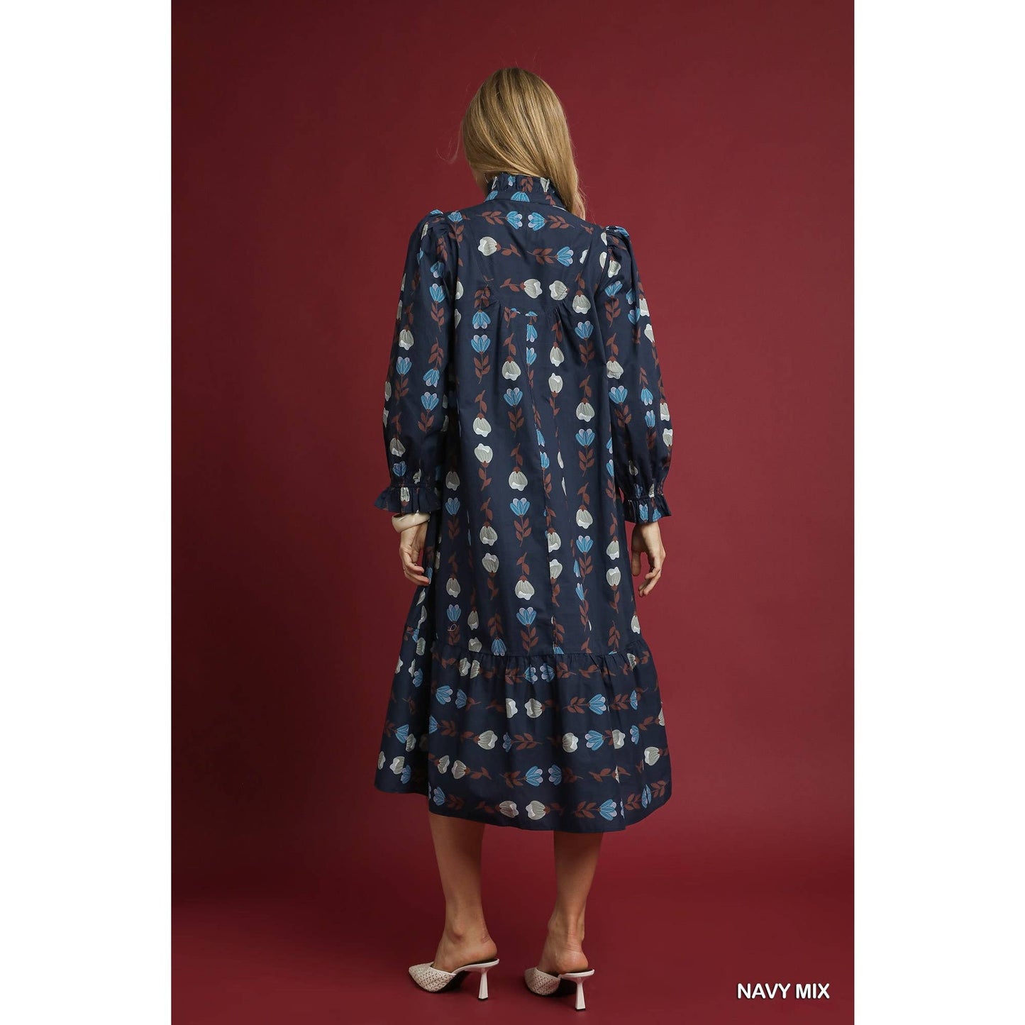 Floral Print Midi Dress