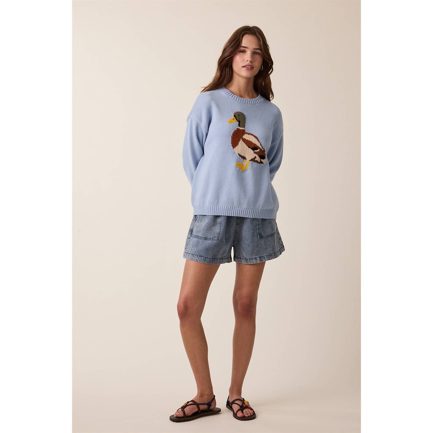 MALLARD DUCK BLUE SWEATER