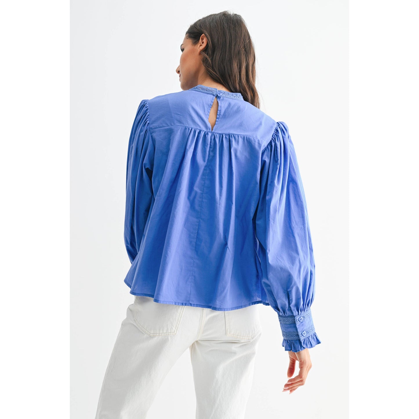 AZURE EMBROIDERED BLOUSE