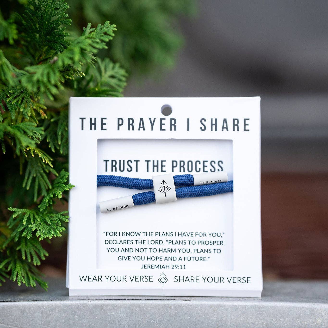TRUST THE PROCESS, Bible Verse Bracelet, Christian Athletes