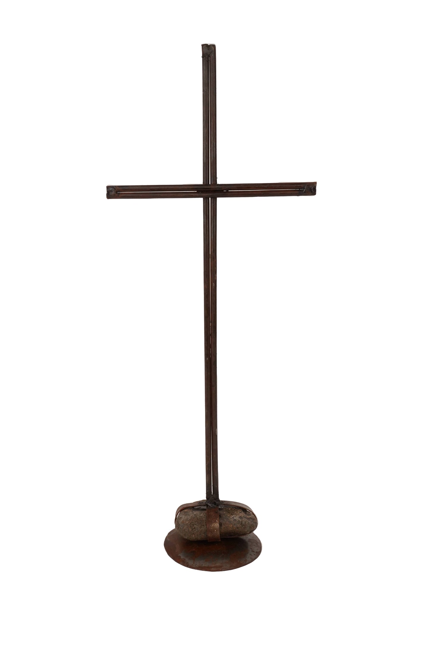 Rock Pedestal Cross Handmade-Beautiful 3 Sizes