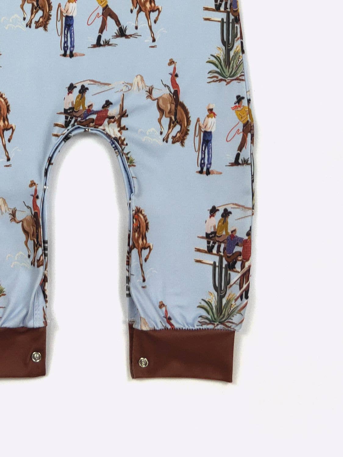 Blue Dude Ranch Boy Romper