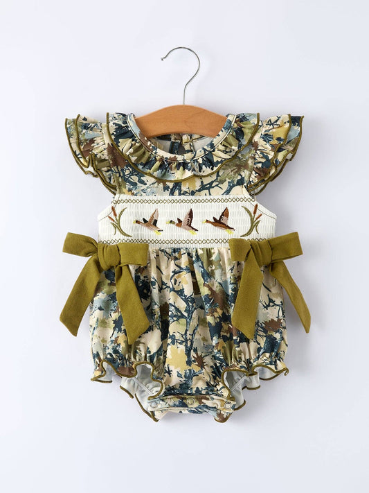 Embroidered Duck Baby Camouflage Bubble