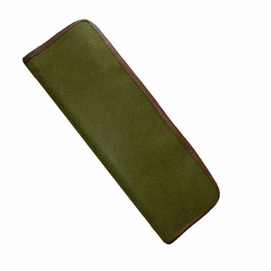 Tie Case - Green Faux Suede