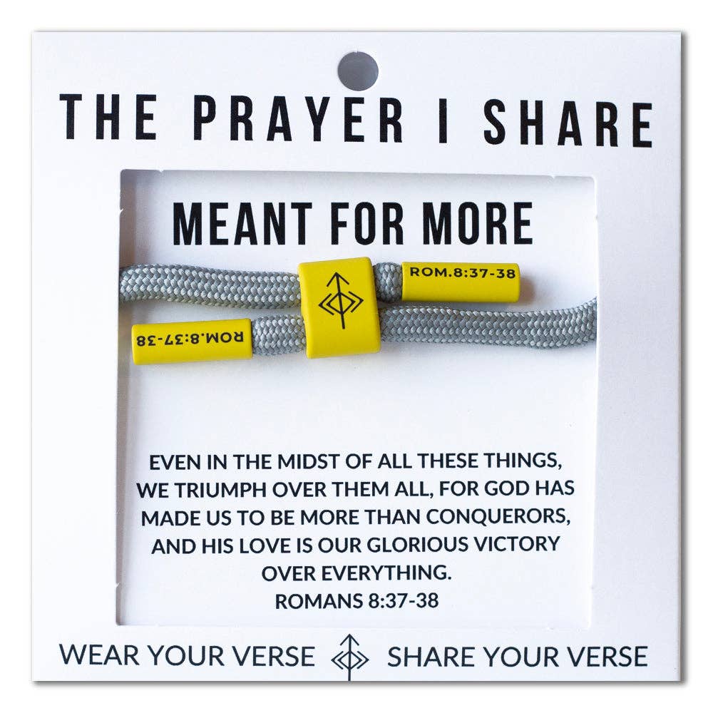 MEANT FOR MORE Prayer Cord Bracelet | Christian Athletes