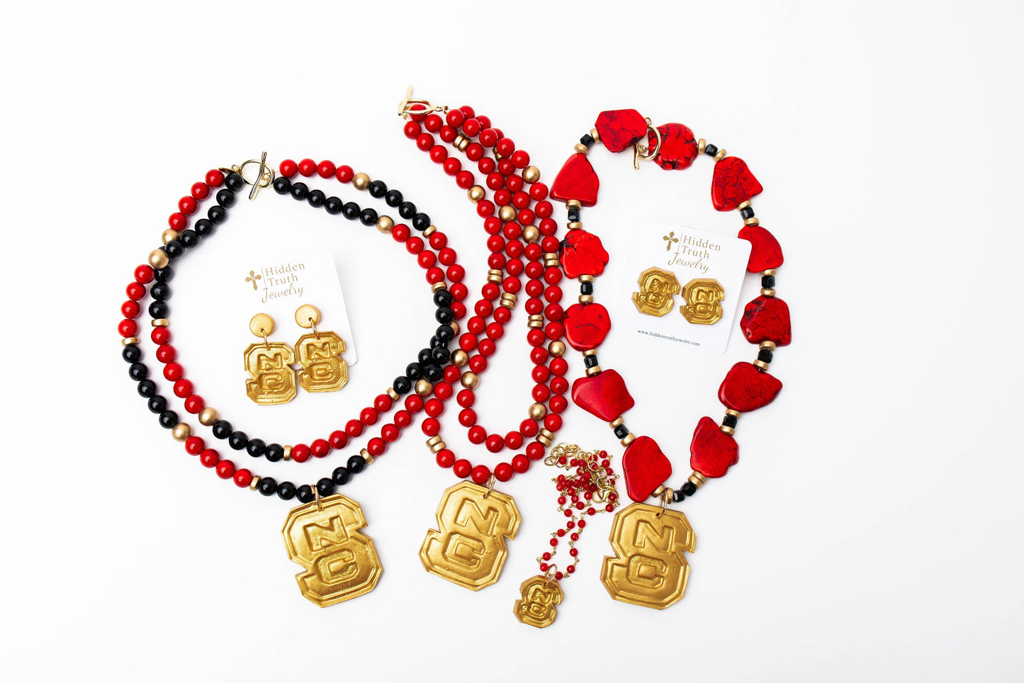 Hidden Truth Red Double Jade with NC Medallion