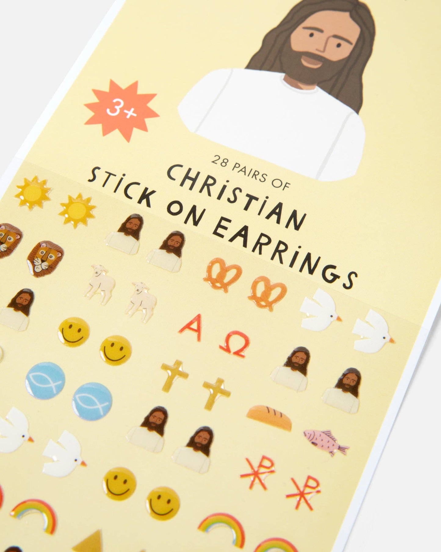 Adorable Christian Stick On Earrings