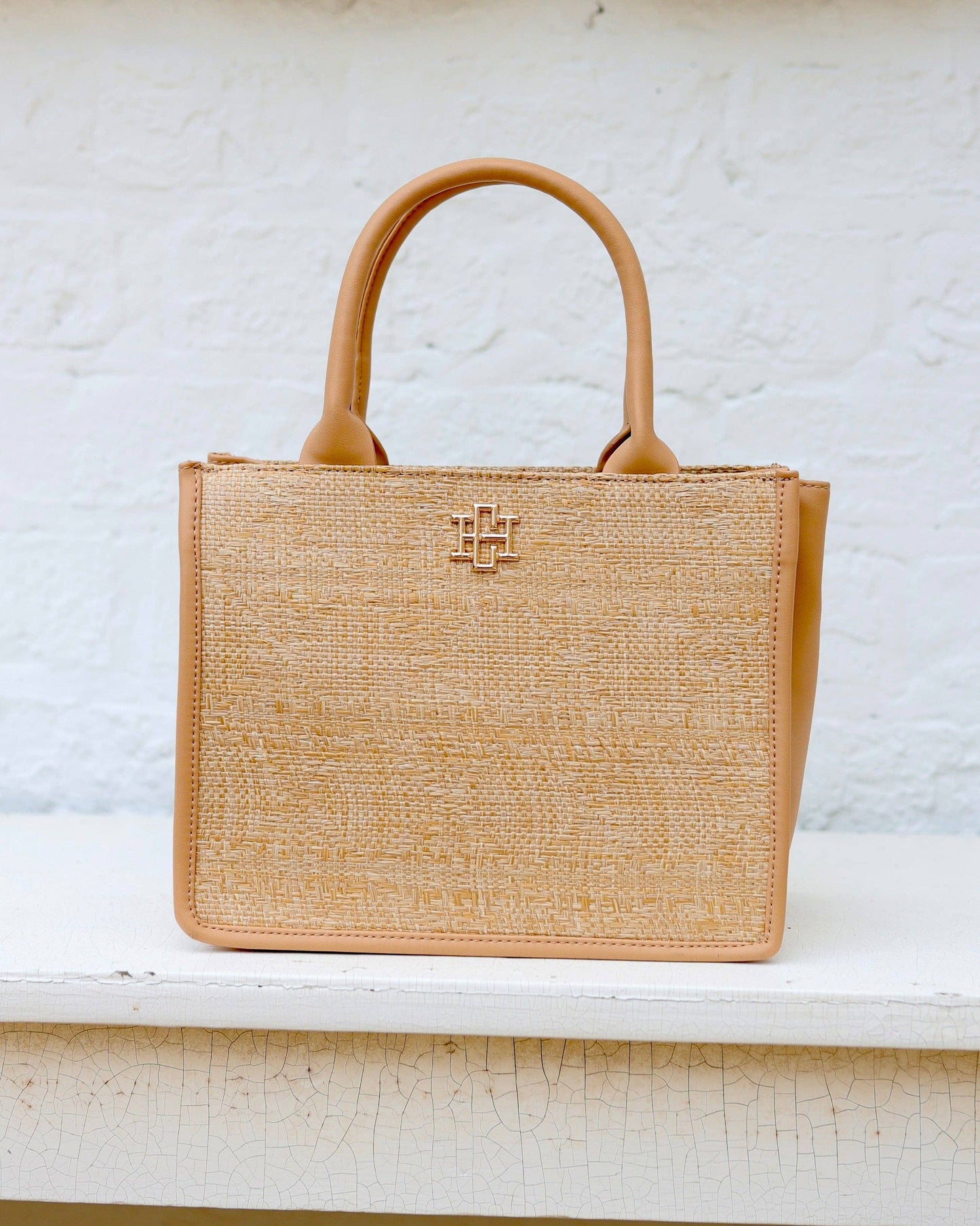 Ricky Mini Tote Natural Lattice
