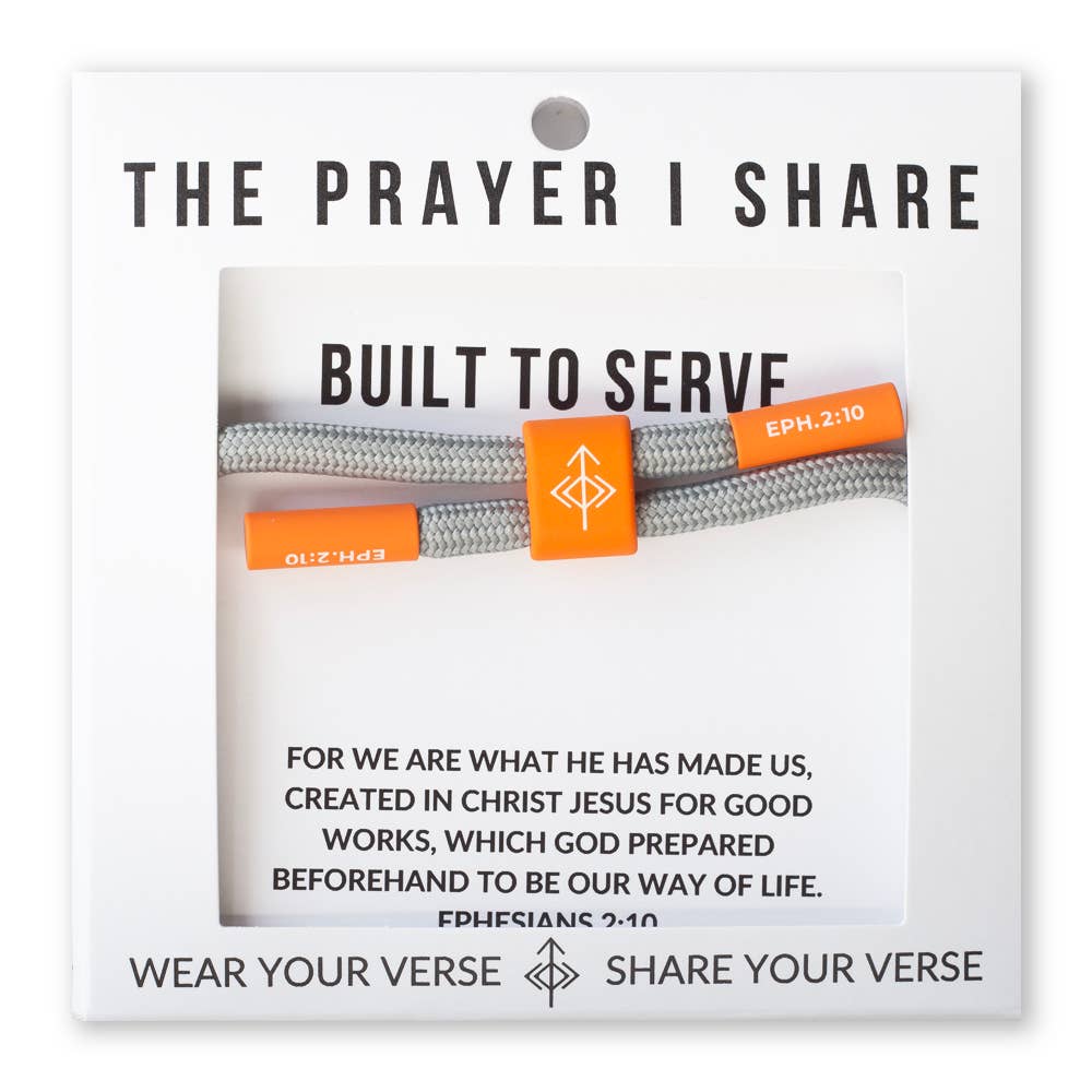 BUILT TO SERVE Christian Cord Bracelet | Athletes - Military