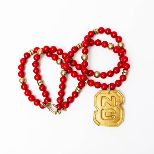 Hidden Truth Red Double Jade with NC Medallion