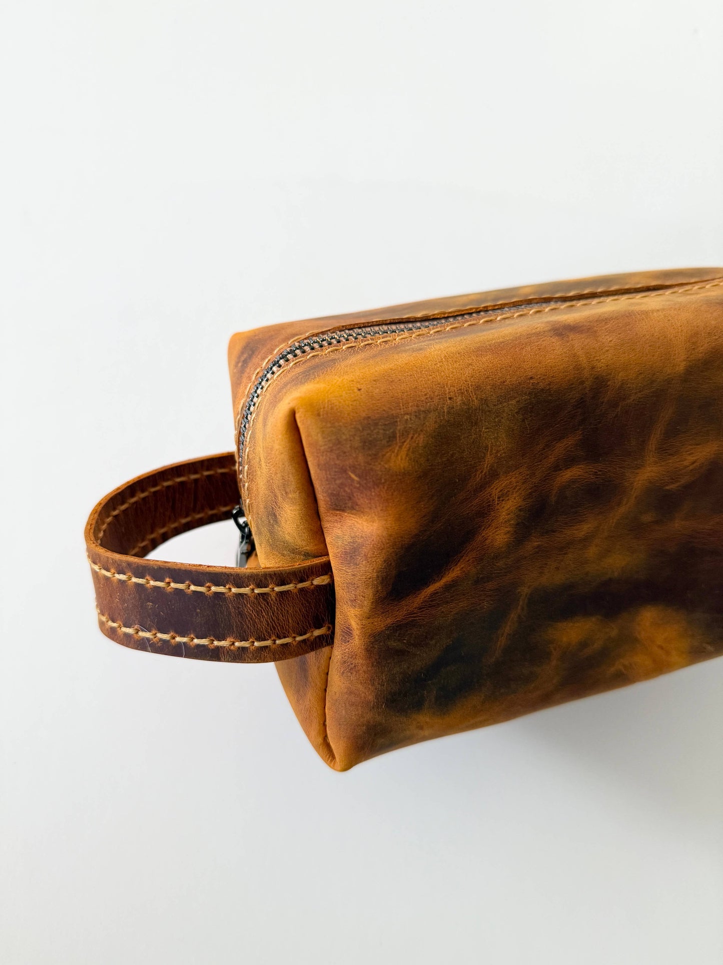 Toiletries Bag - Leather Dopp Kit