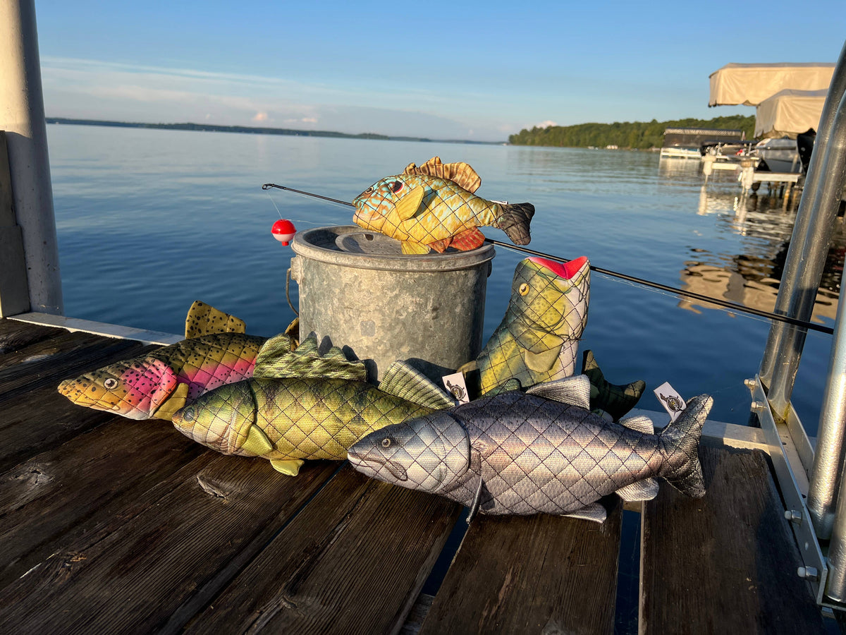 Fighting Bass Lined Dog Toy