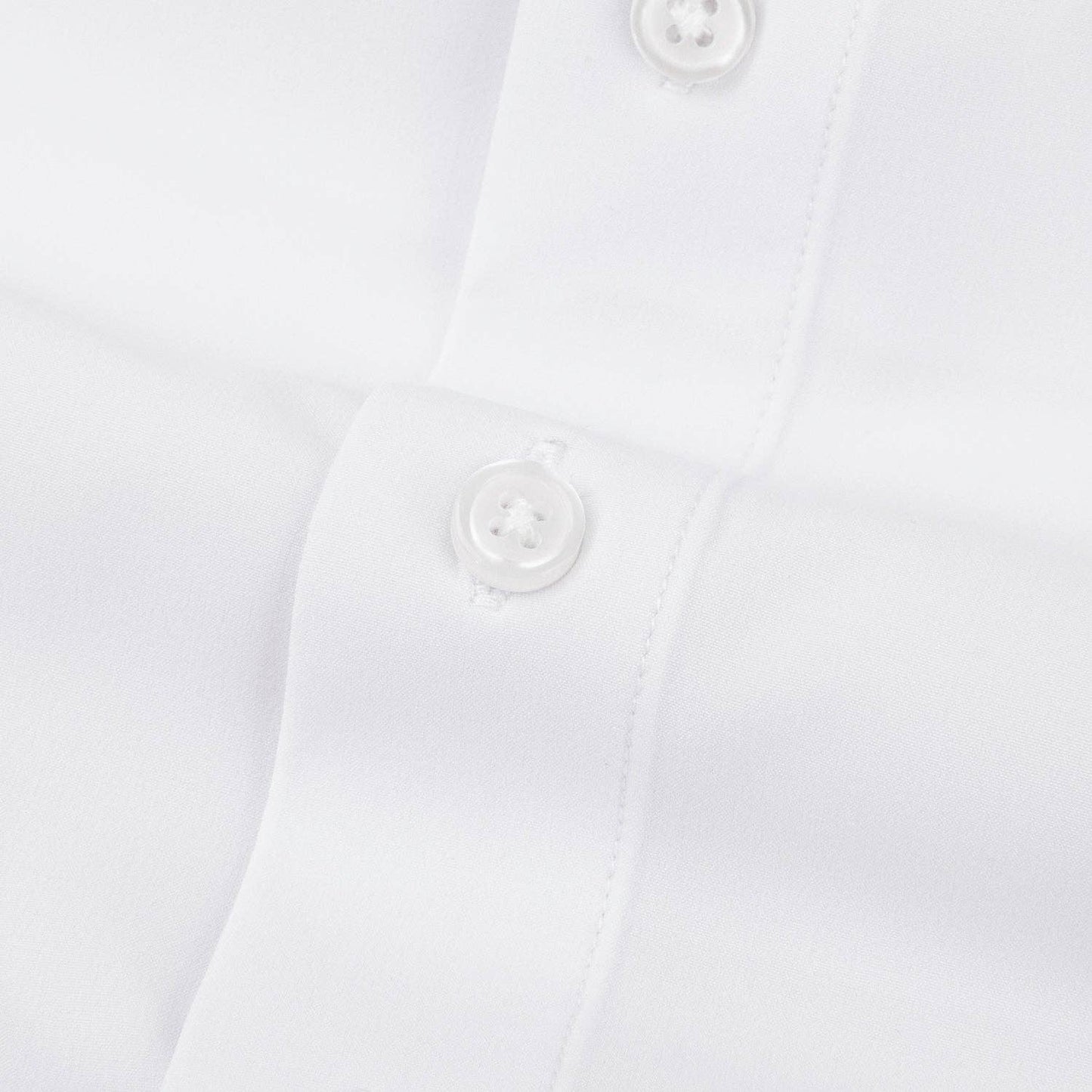 White Button Down Dress Shirt - Long Sleeve