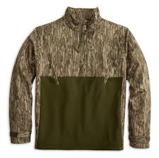 Heybo Landing Zone Youth 1/4 zip: Mossy Oak Bottomland